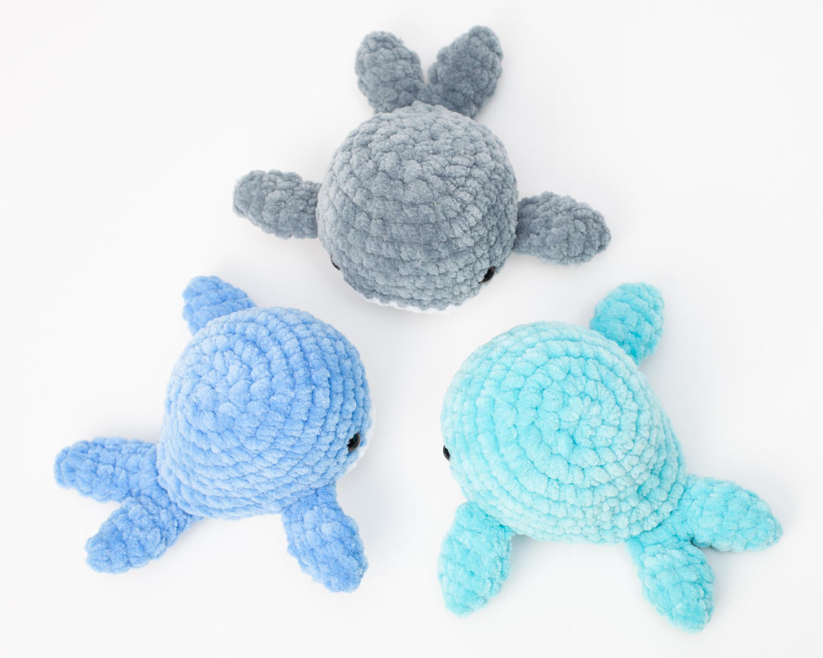 No sew whale crochet pattern, easy crochet whale pattern, amigurumi whale, beginner crochet pattern