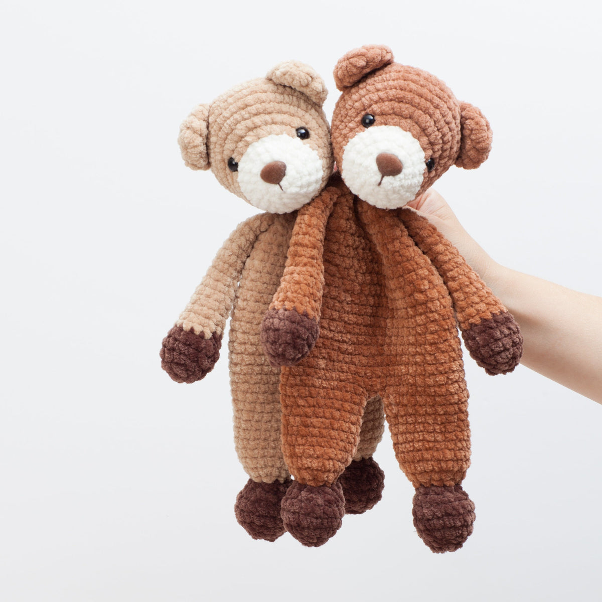 Bear snuggler crochet pattern, bear lovey pattern, cuddle toy, comforter pattern, PDF