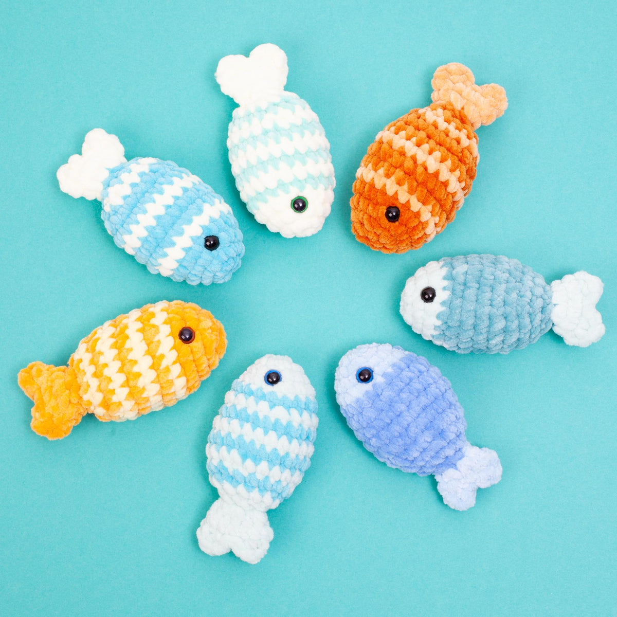 No Sew Sea Animals – Crochet Pattern Set | Turtle, Whale & Fish | Fast and Easy Amigurumi for Beginners