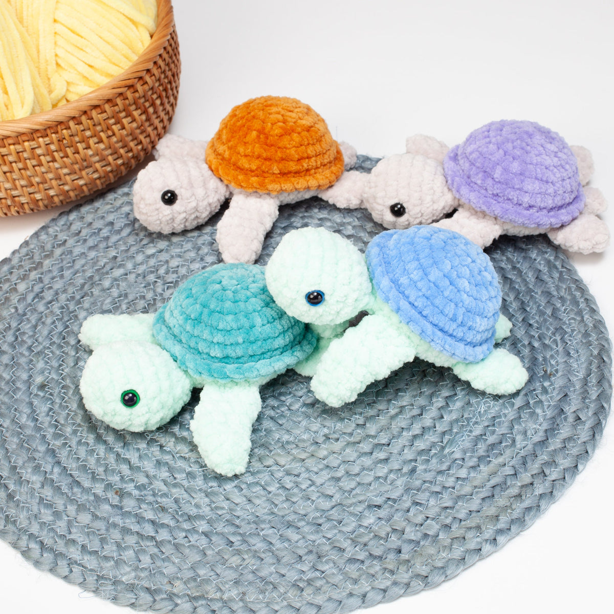 No sew turtle crochet pattern, easy crochet turtle pattern, amigurumi turtle, no sew crochet pattern