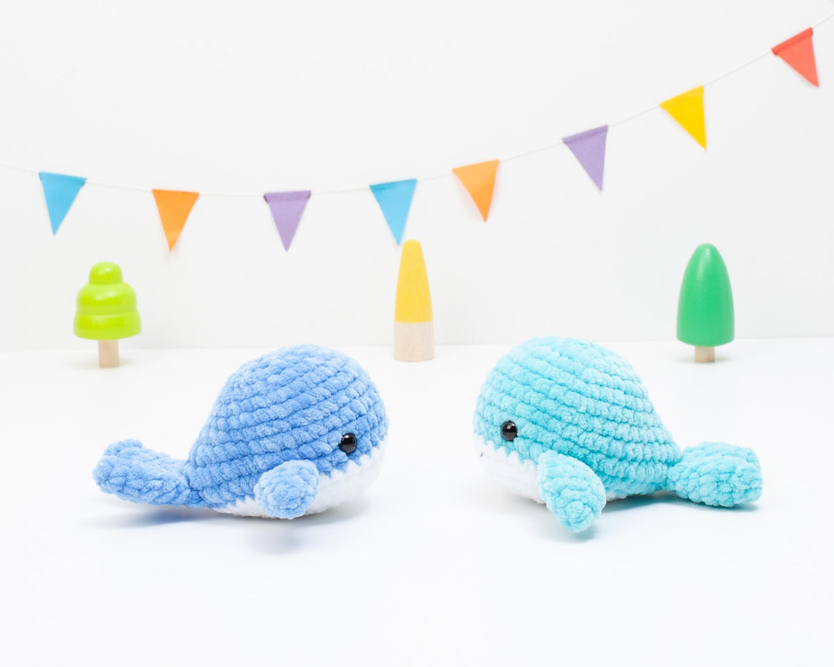 No sew whale crochet pattern, easy crochet whale pattern, amigurumi whale, beginner crochet pattern