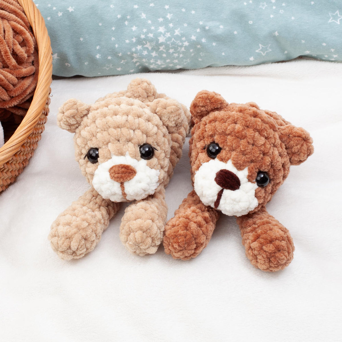 No Sew Teddy Bear Snuggler Lovey Crochet Pattern, Amigurumi Baby Comforter PDF