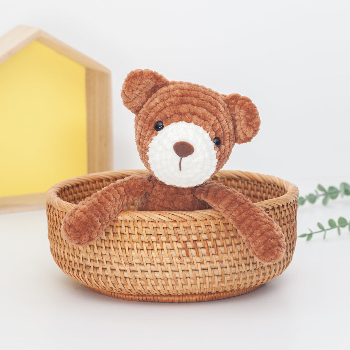 Teddy bear crochet pattern, Plush amigurumi bear pattern, plushie, easy crochet pattern, PDF