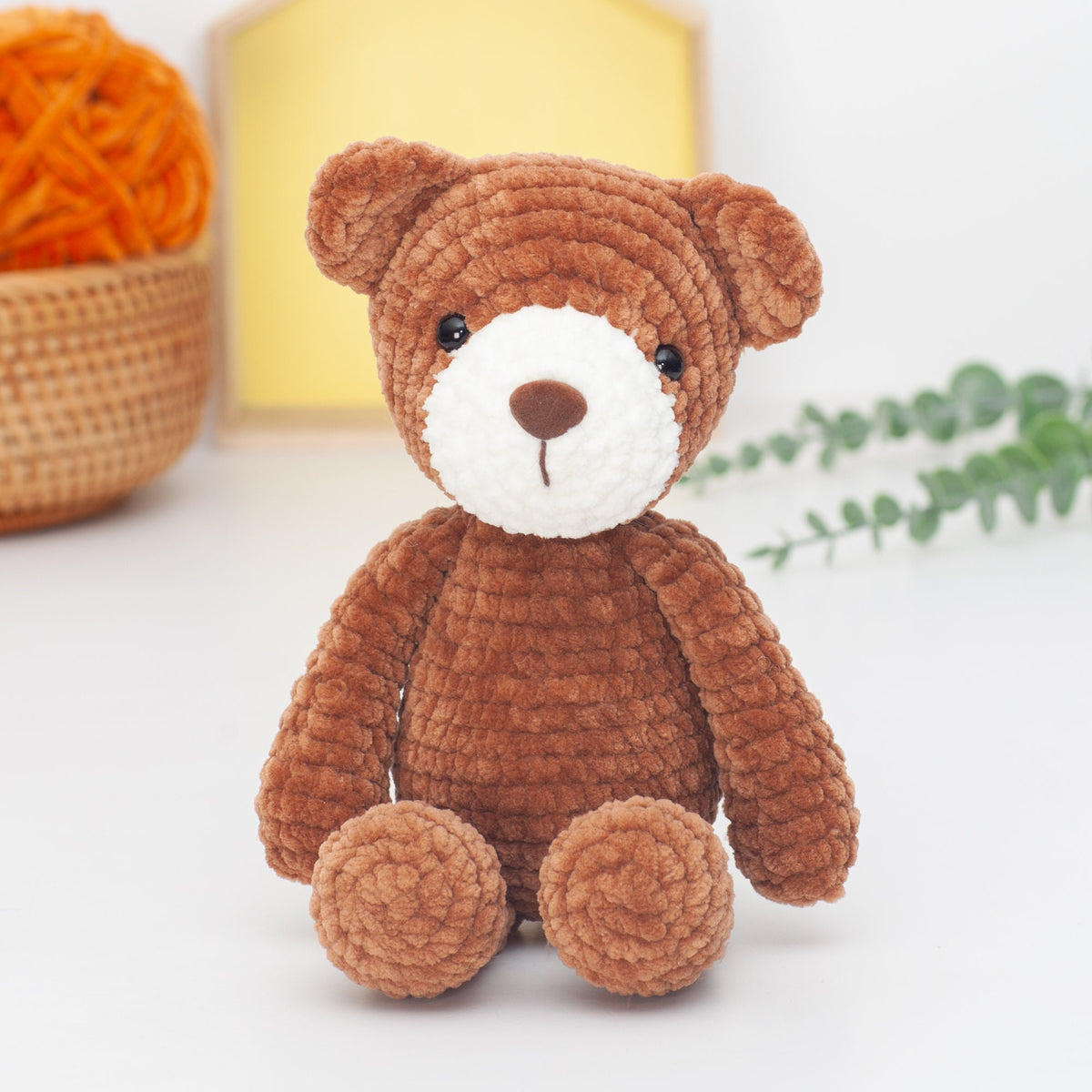 Teddy bear crochet pattern, Plush amigurumi bear pattern, plushie, easy crochet pattern, PDF