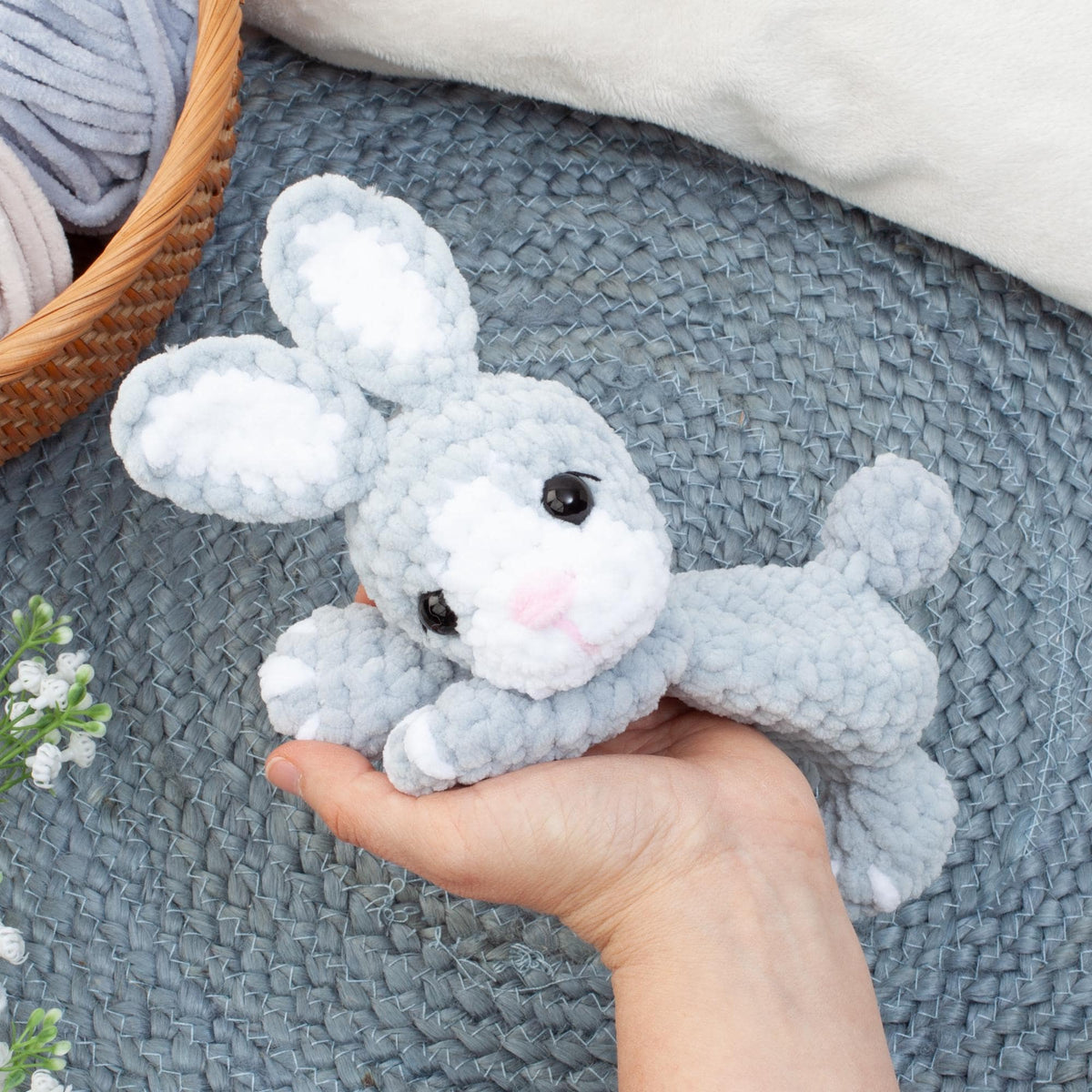 No Sew Animal Snuggler Bundle Crochet Pattern, Amigurumi Lovey Baby Comforter PDF