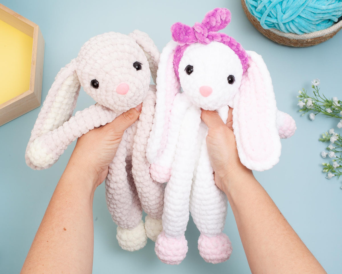 Crochet Bunny Lovey Pattern – Snuggler Crochet Pattern – Comforter Toy & Baby Security Blanket