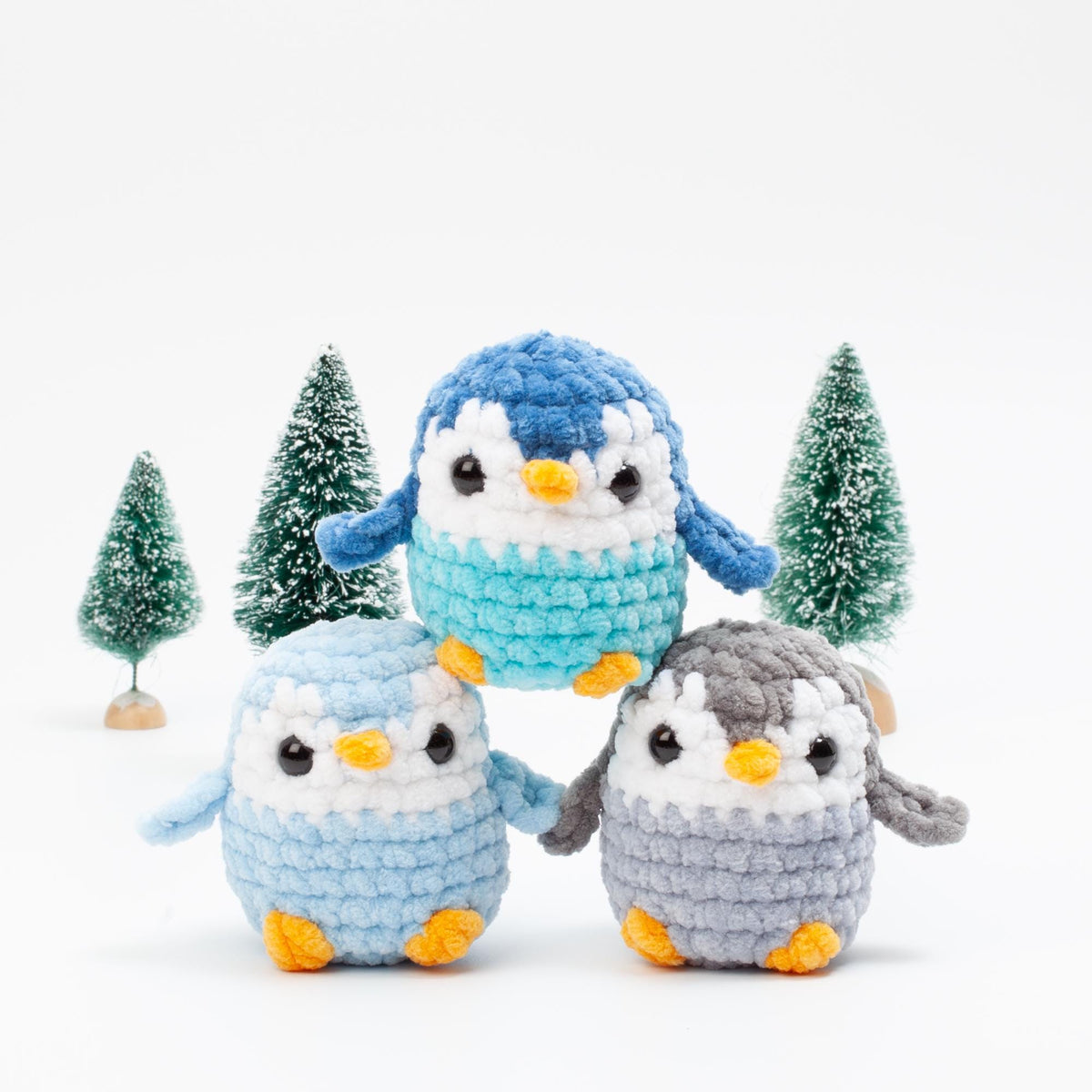 No Sew Crochet Bird Pattern Set – Penguin, Owl, Chick, Hen & Mallard Duck | Amigurumi Pattern Bundle PDF