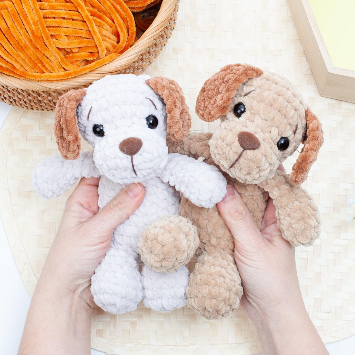 Crochet Dog Pattern – Low Sew Puppy Amigurumi pattern PDF – Easy Beginner Crochet Pattern