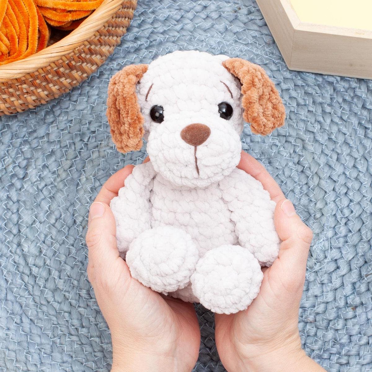 Crochet Dog Pattern – Low Sew Puppy Amigurumi pattern PDF – Easy Beginner Crochet Pattern