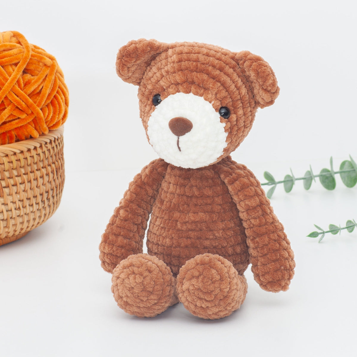 Teddy bear crochet pattern, Plush amigurumi bear pattern, plushie, easy crochet pattern, PDF