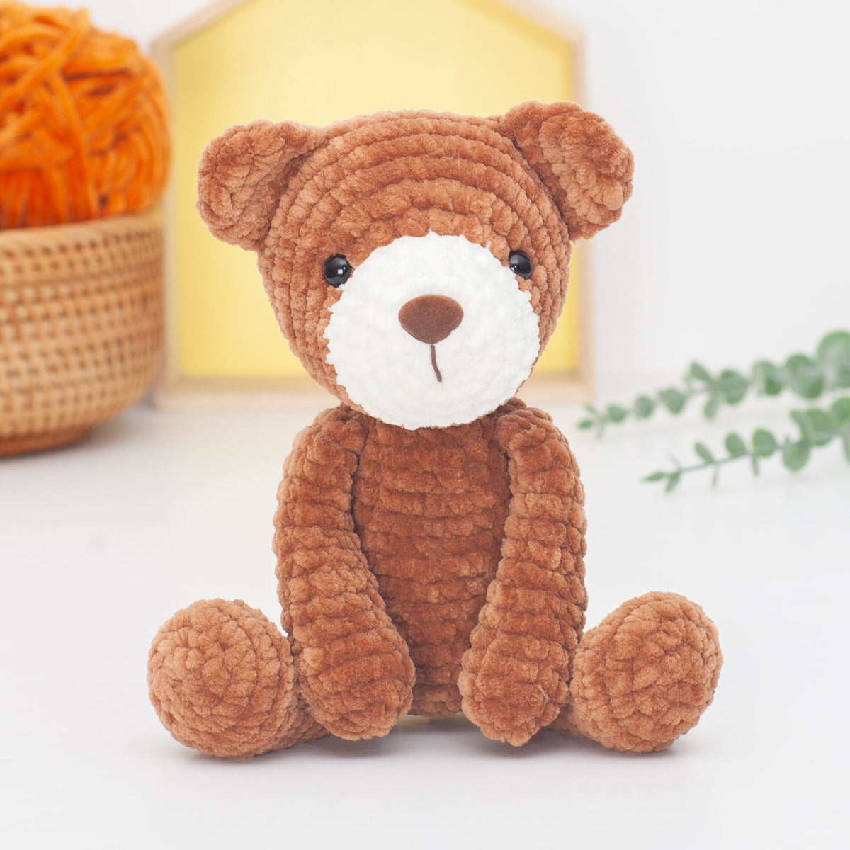 Teddy bear crochet pattern, Plush amigurumi bear pattern, plushie, easy crochet pattern, PDF