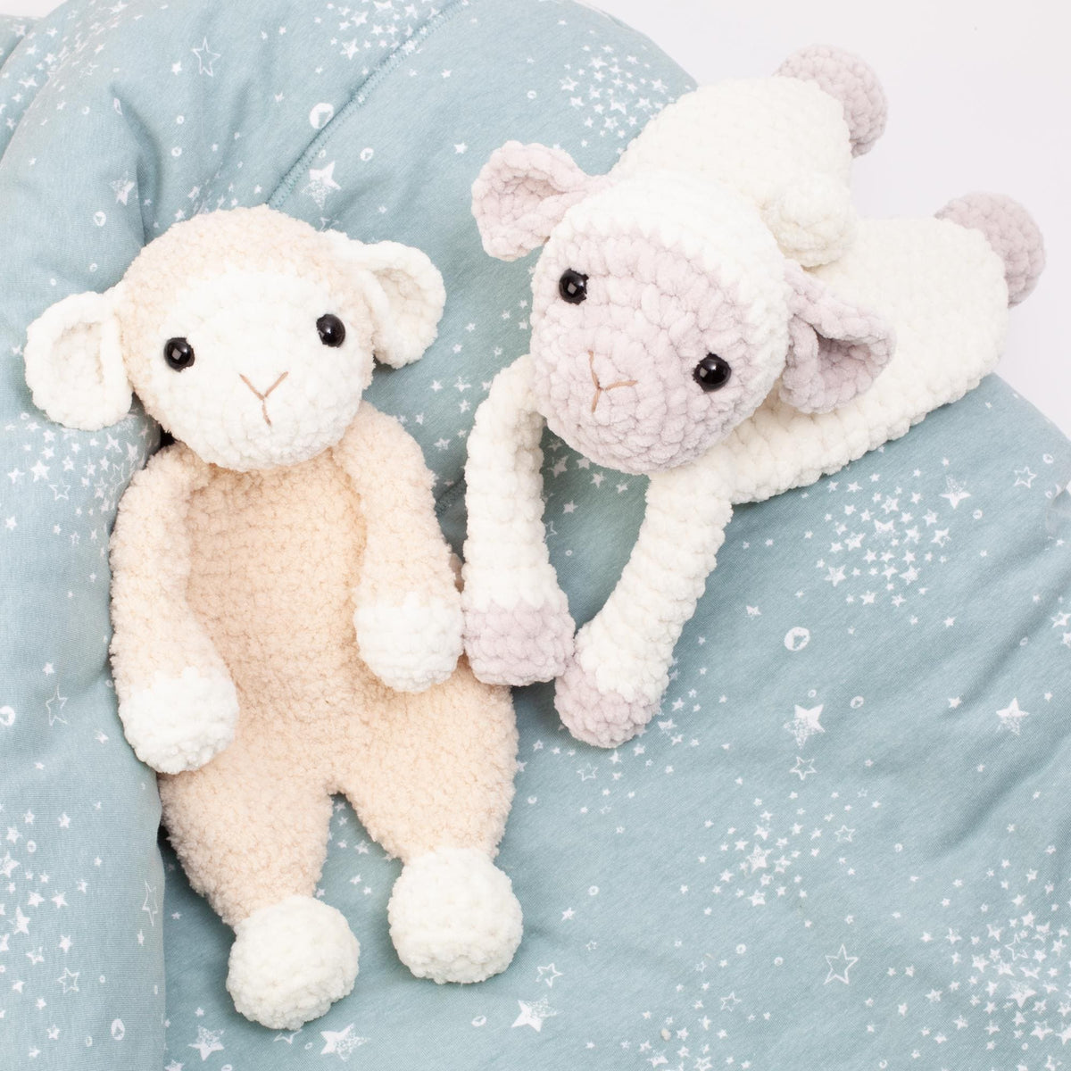 Crochet sheep snuggler pattern, Lamb lovey crochet pattern, comforter toy, baby security blanket
