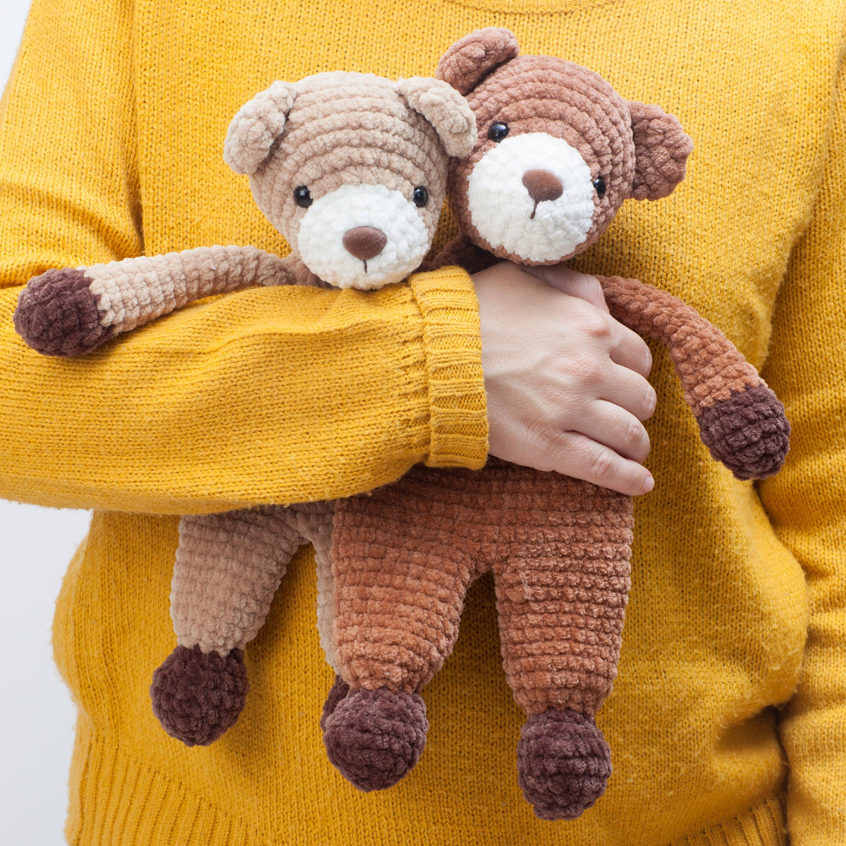 Bear snuggler crochet pattern, bear lovey pattern, cuddle toy, comforter pattern, PDF