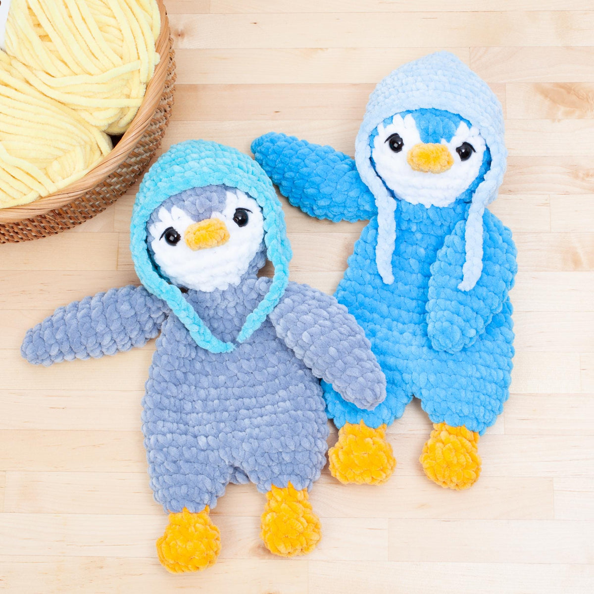 Crochet Penguin Lovey Pattern – Amigurumi Snuggler / Comforter Toy PDF – Baby Shower Gift – Stuffed Animal Crochet Pattern