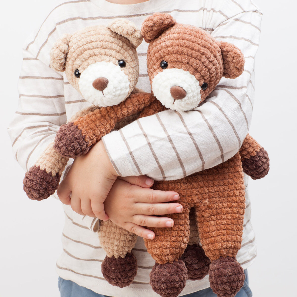 Bear snuggler crochet pattern, bear lovey pattern, cuddle toy, comforter pattern, PDF