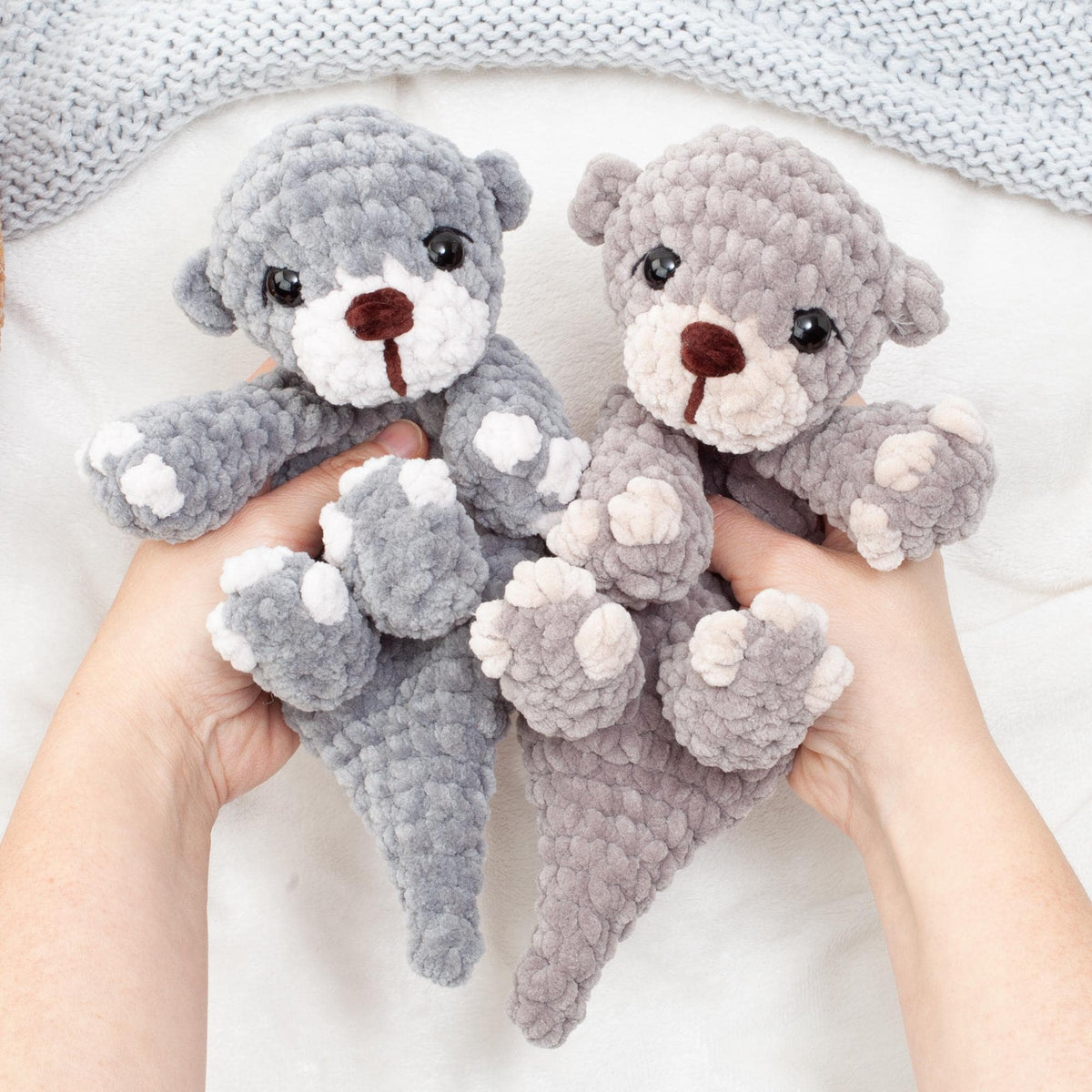 No Sew Animal Snuggler Bundle Crochet Pattern, Amigurumi Lovey Baby Comforter PDF