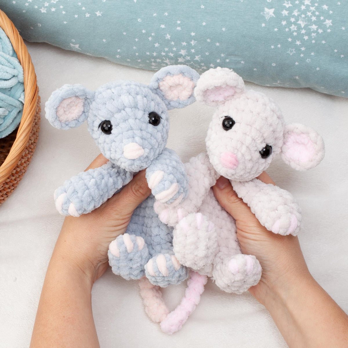 Mini Mouse Crochet Snuggler Pattern, No Sew Amigurumi Lovey, Fast Easy Baby Plushie Tutorial