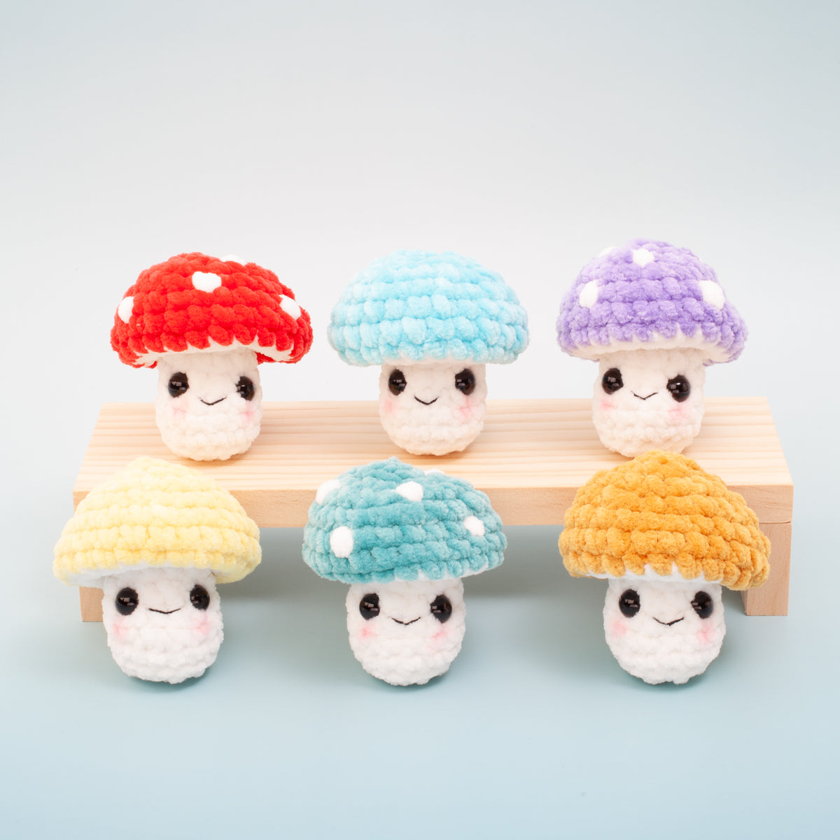 No Sew Crochet Mushroom Pattern | Easy Amigurumi Mini Plushie | PDF Download