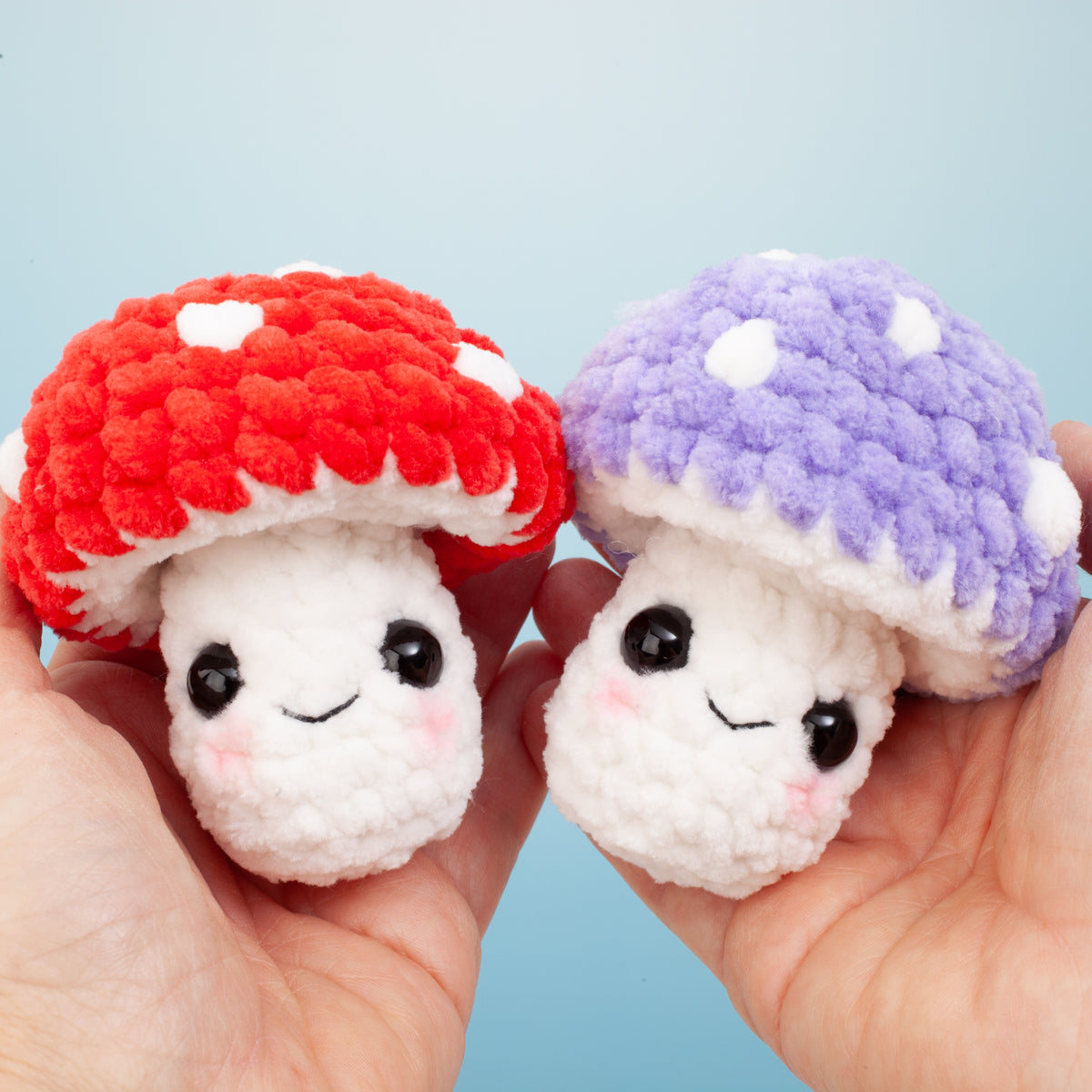 No Sew Crochet Mushroom Pattern | Easy Amigurumi Mini Plushie | PDF Download