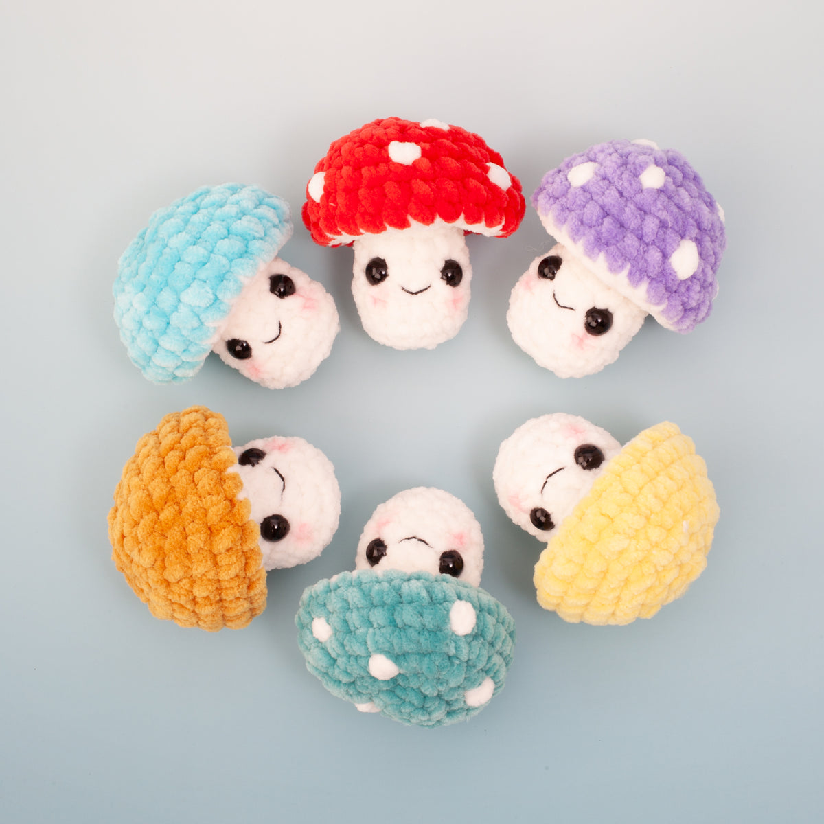 No Sew Crochet Mushroom Pattern | Easy Amigurumi Mini Plushie | PDF Download