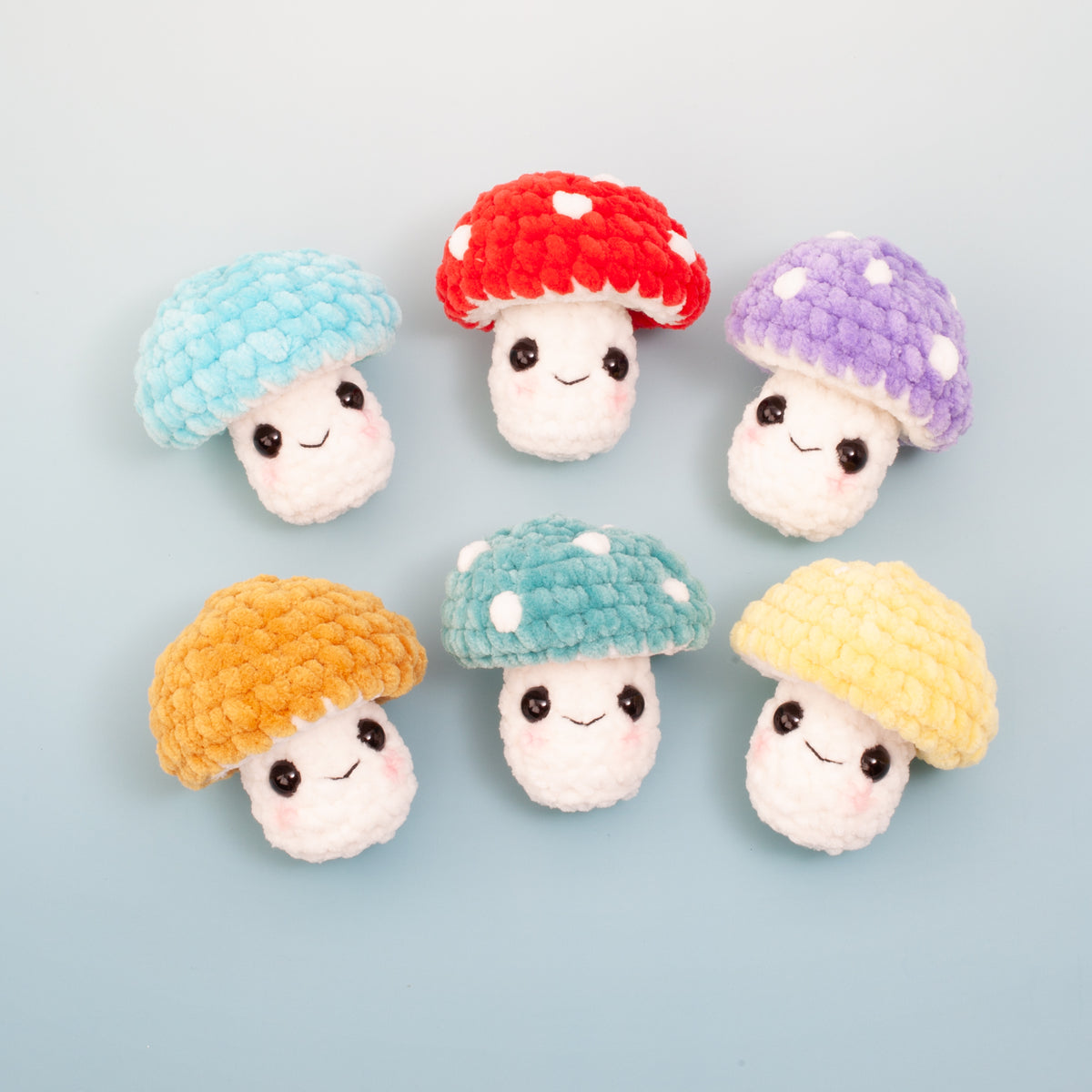 No Sew Crochet Mushroom Pattern | Easy Amigurumi Mini Plushie | PDF Download