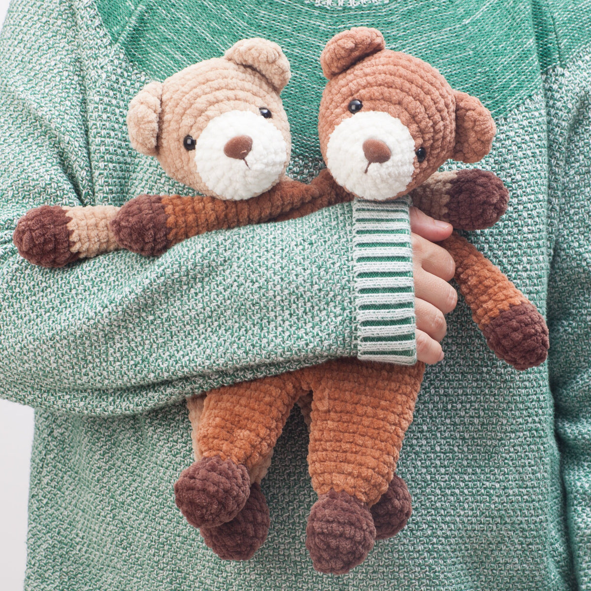 Bear snuggler crochet pattern, bear lovey pattern, cuddle toy, comforter pattern, PDF