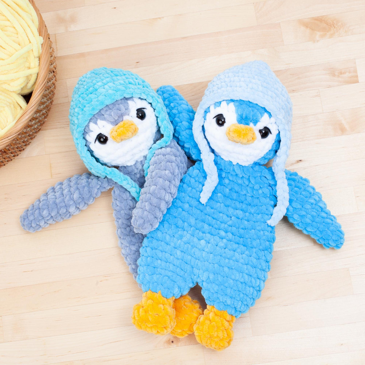 Crochet Penguin Lovey Pattern – Amigurumi Snuggler / Comforter Toy PDF – Baby Shower Gift – Stuffed Animal Crochet Pattern