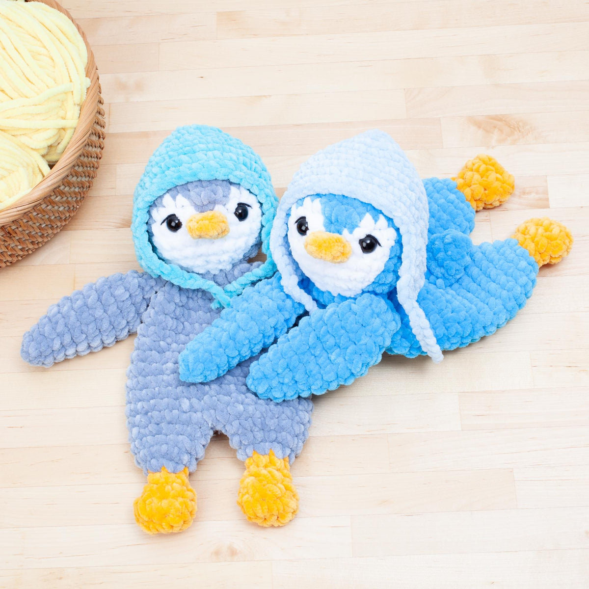 Crochet Penguin Lovey Pattern – Amigurumi Snuggler / Comforter Toy PDF – Baby Shower Gift – Stuffed Animal Crochet Pattern