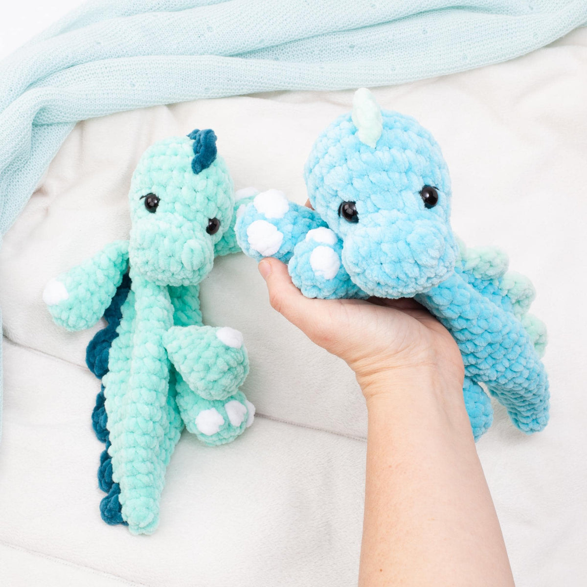No Sew Animal Snuggler Bundle Crochet Pattern, Amigurumi Lovey Baby Comforter PDF