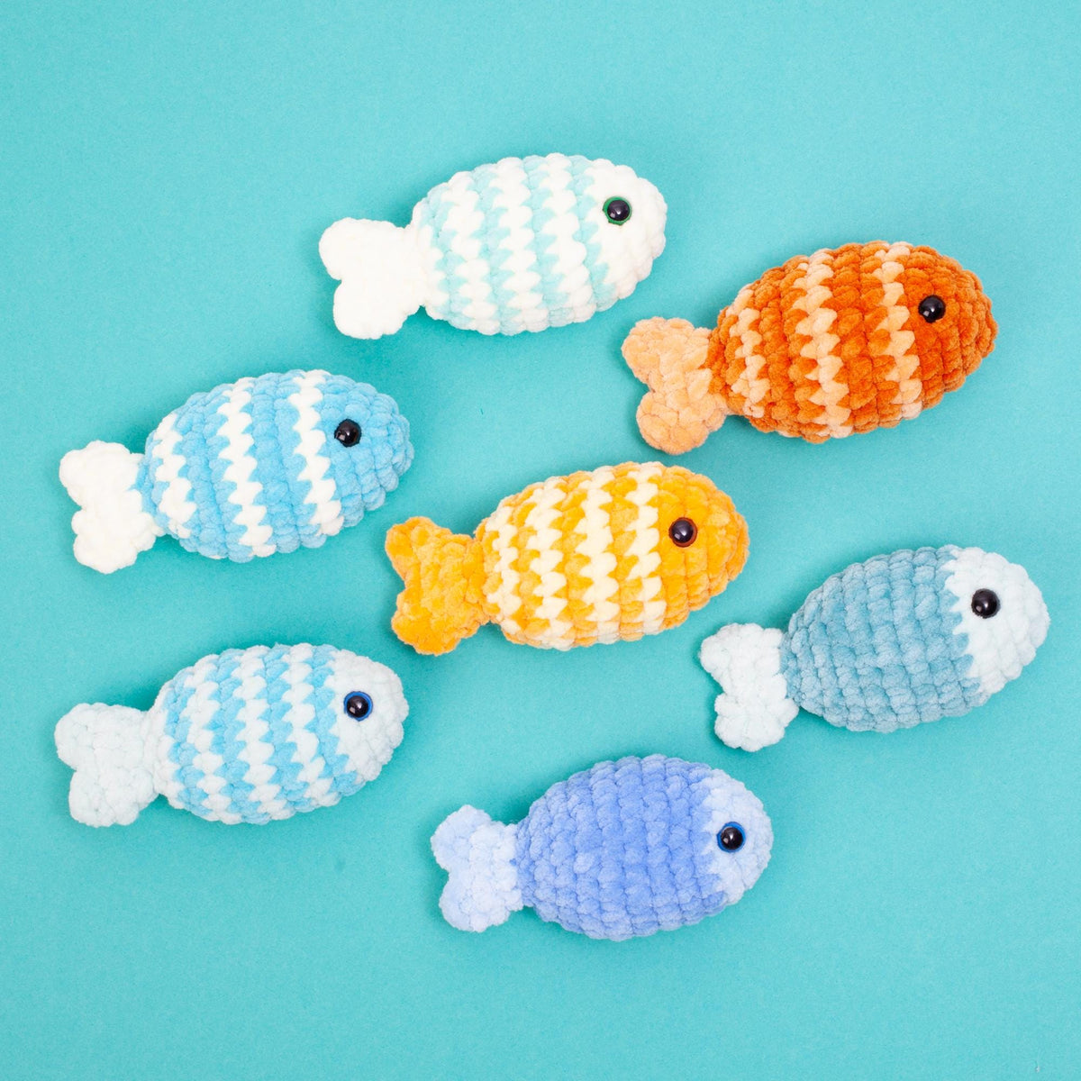 No sew fish crochet pattern, easy crochet fish pattern, amigurumi fish, beginner crochet pattern
