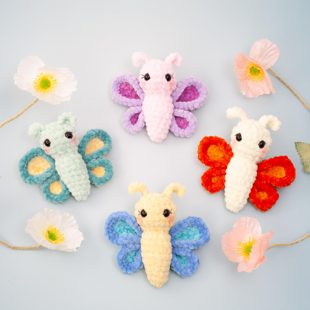 No Sew Butterfly Crochet Pattern, Quick & Easy Amigurumi Plushie, Spring Toy