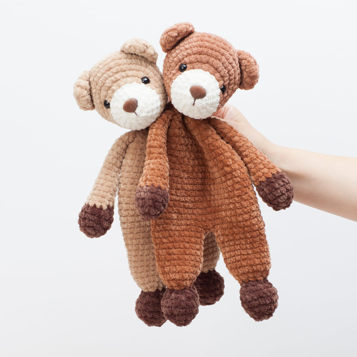 Bear snuggler crochet pattern, bear lovey pattern, cuddle toy, comforter pattern, PDF